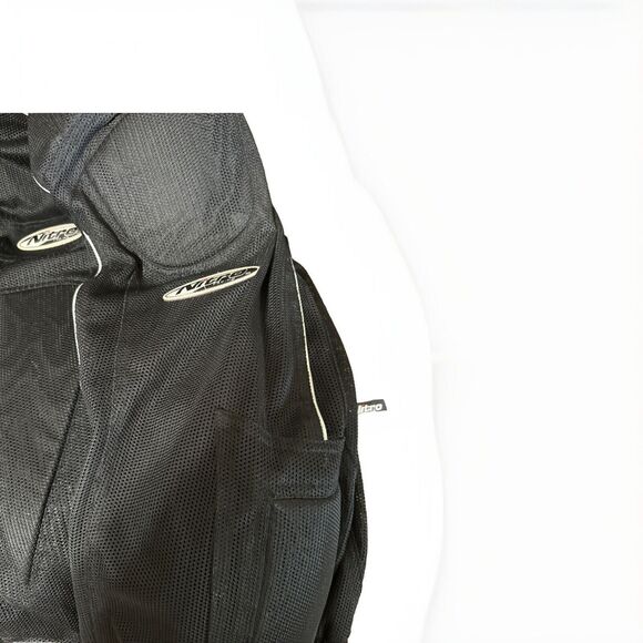 Black Nitro Racing Armored Textile Touring Motorcycle Jacket  Size 4XL - Picture 2 of 12